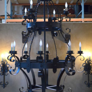 hand made wrought iron chandelier large iron chandeliers rod iron chandelier